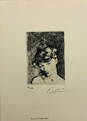 Pablo Picasso Hand-Signed Original Print With COA and +$3,500 USD Appraisal.-