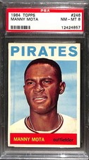 1964 TOPPS #246 MANNY MOTA PSA 8 NM-MT 12424857 