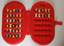 VINTAGE 2004 THE SIMPSONS MIGHTY BEANZ COMPLETE SET 1-40 IN RED COLLECTOR'S CASE