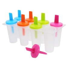 8 Pcs Ice Pop Maker Mold Creative Multi-layer Cream Lollipop Molds