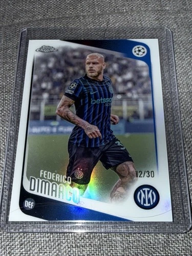 2025-26 Topps Chrome UCC UEFA #37 Federico DiMarco White Refractor /30