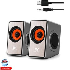 OROW Computer Speakers,12W Mini Desktop Speaker with Volume Control, 3.5mm AU...