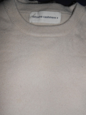 extreme kaschmir x Pullover Gr. 46/48 beige unisex NP 950,- 