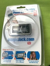 MagicJack A921 USB Phone Jack 2008 Local + Long Distance ~ New Factory Sealed