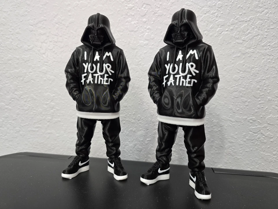 Streetwear Darth Vader 3D Printed Statue – Urban Style PLA Art Figure 8" - Image 2 of 4