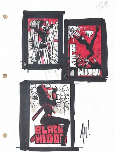 Black Widow #14 (2022) Cover Preliminary Sketch by Adam Hughes