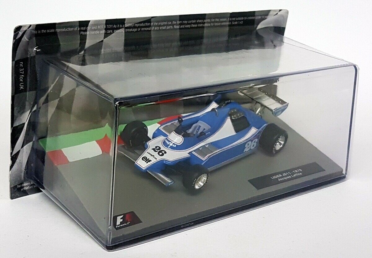 Atlas 1/43 - 37 Ligier JS11 1979 Jacques Laffite #26 Diecast Model F1 Car