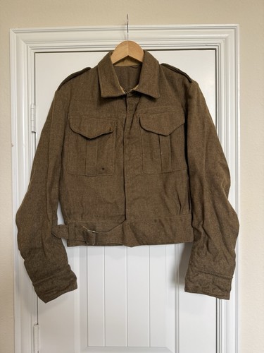 40s WWII British M40 Battle Blouse Ike Jacket Dated 1943 Mint Size L