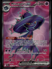 Carta Pokemon Mismagius ex ultra rara ME02 Fiamme Fantastiche 112/094 Psychic Holo