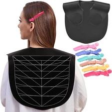 Hair Cutting Guide Cape Hair Cutting Collar for Hairstylists with Guidelines ...