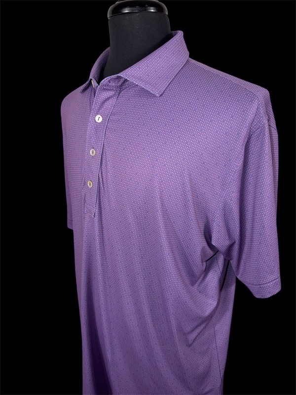 PETER MILLAR CROWN CRAFTED WHIMSICAL AOP PERFORMANCE GOLF POLO SZ XL