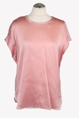 Pinko Damen Oberteil Gr. 38 (IT 44) Rosa Bluse Blouse Top Kurzarm