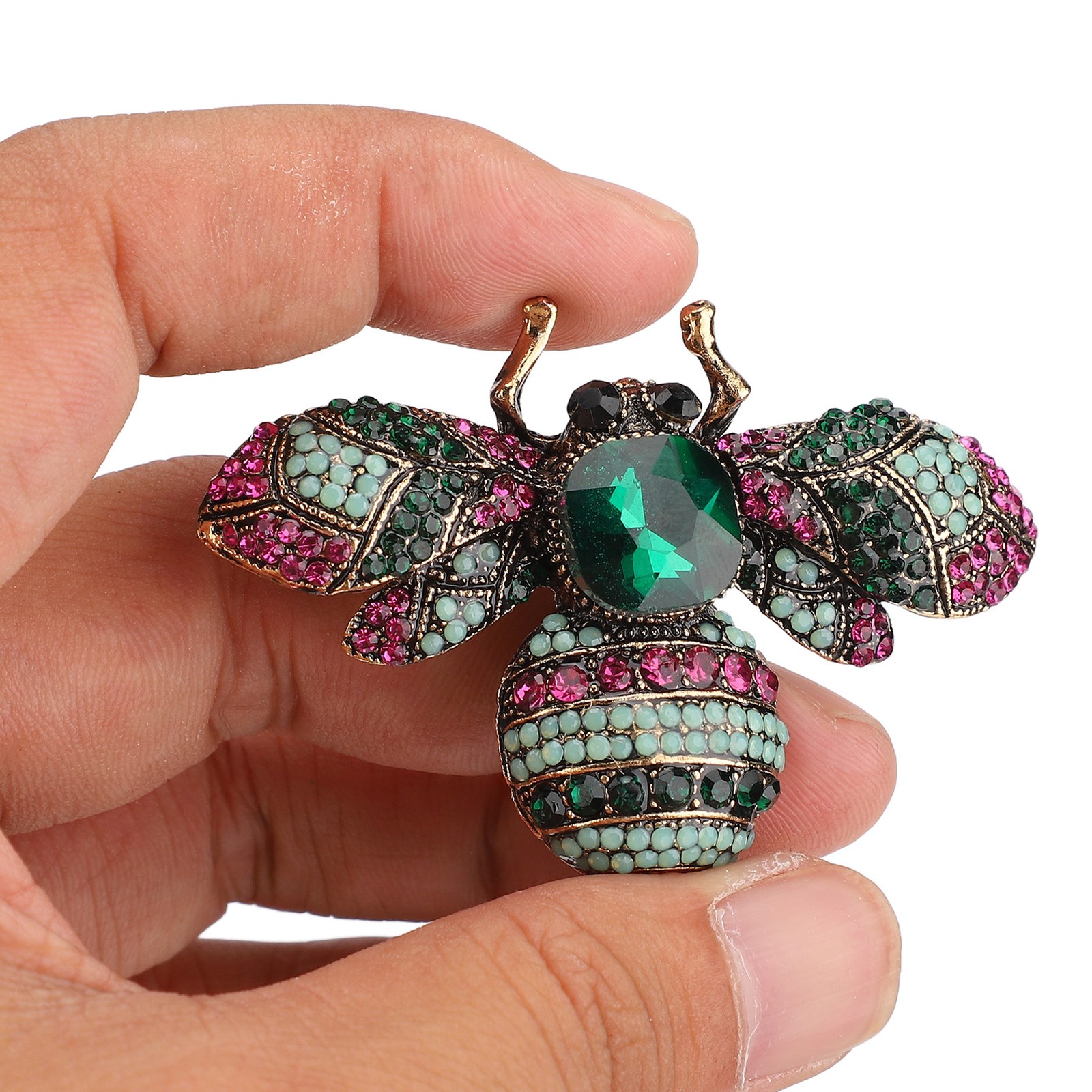 Vintage Brooch Retro Bee Shape Alloy Attractive Decorative Pin For Coat Trending