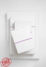 Linen Home Queen Mauve Lavender Sheet Set
