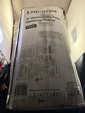 Linenspa Twin 2" Gel Infused Memory Foam Mattress Topper - LS20TX30GT