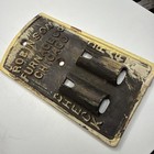 Antique Vintage Robinson Furnace Co Chicago IL Damper Chain Cover Cast Iron Rare — photo 2