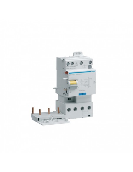 Dispositif différentiel 3P+N 25A HAGER BFC925F à double sortie