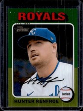 2024 Topps Heritage High Number Hunter Renfroe Chrome #/699 Royals