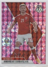 2021 Panini Mosaic UEFA Euro 2020 Pink Camo Prizm Andreas Cornelius #34 0d94