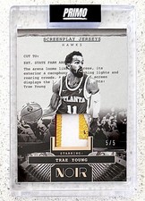 2024-25 Noir Basketball Trae Young Screenplay Jerseys /5 Game Worn 🔥