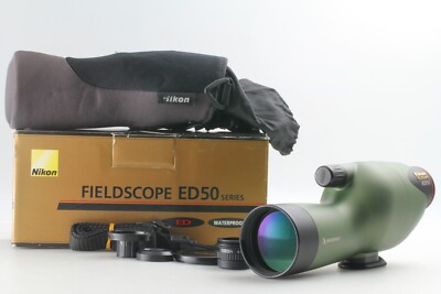[ BOXED TOP MINT] Nikon Fieldscope ED50 D=50 P WATERPROOF Olive Green 40x JAPAN
