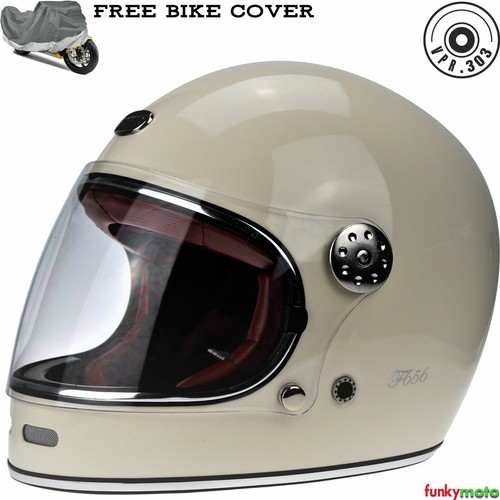 VIPER F656 INTEGRALE CASCHI LANA DI VETRO REIETTO D'ANNATA MOTO ECE CREMA  CLASS | eBay