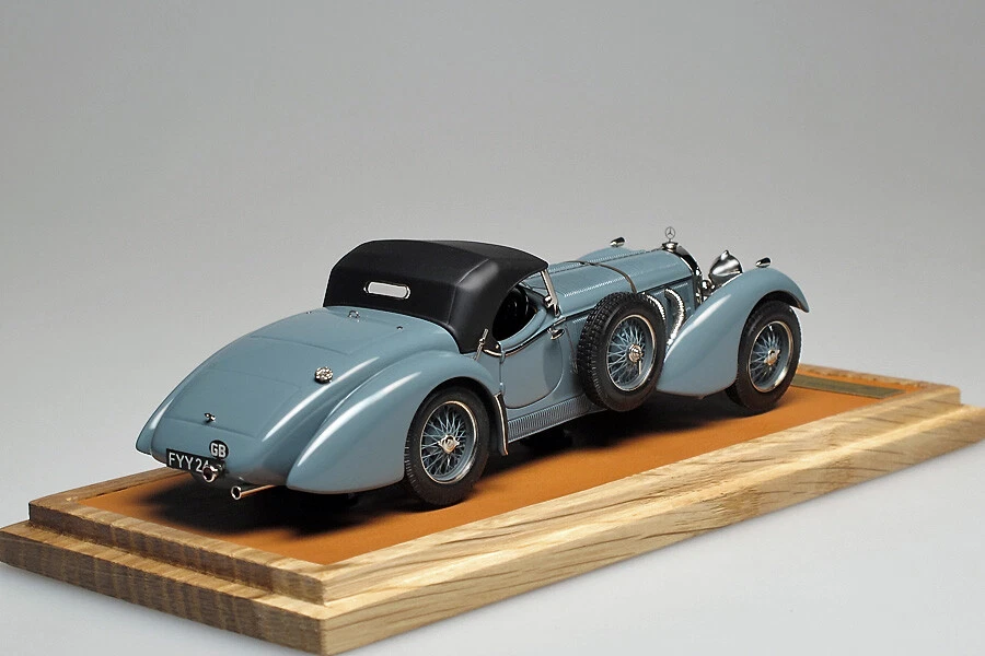 1/43 1930 Mercedes Benz SS Roadster Erdmann & Rossi cerrado gris EMC Foto 2 de 4
