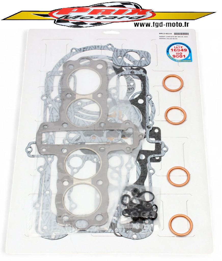 Pochette joints moteur complète Kawasaki Z 550 LTD 1980/1983 pour réparer les pertes de compression