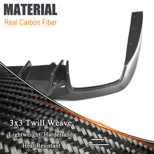 REAL Carbon Rear Bumper Diffuser Lip Fit For Mercedes W213 E-Class E63AMG E43AMG - Picture 7 of 10