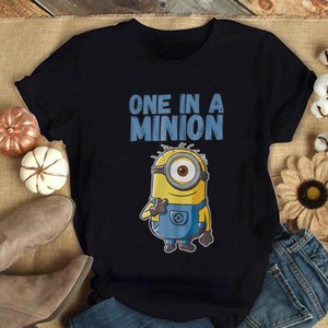 one in a minion shirt