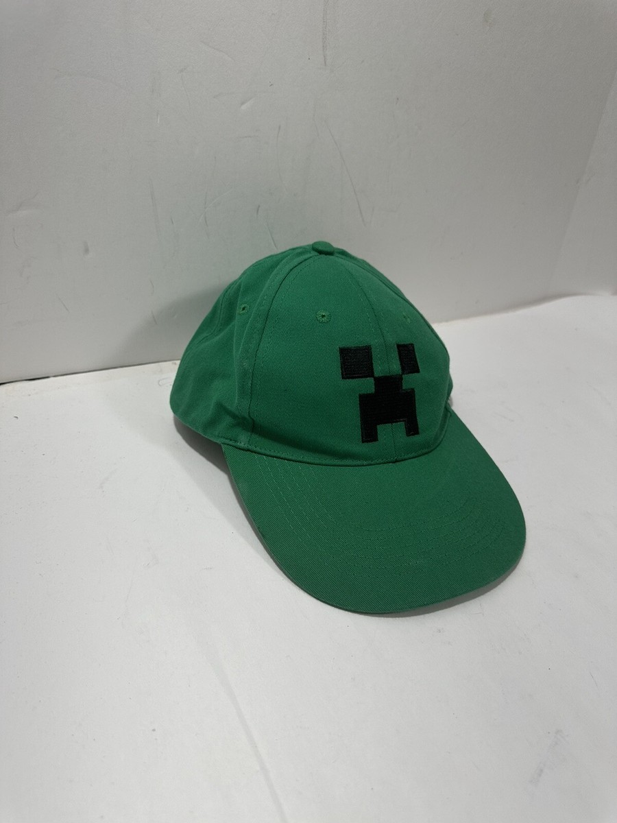 Minecraft Hat Cap Creeper Baseball Green JINX One Size adjustable