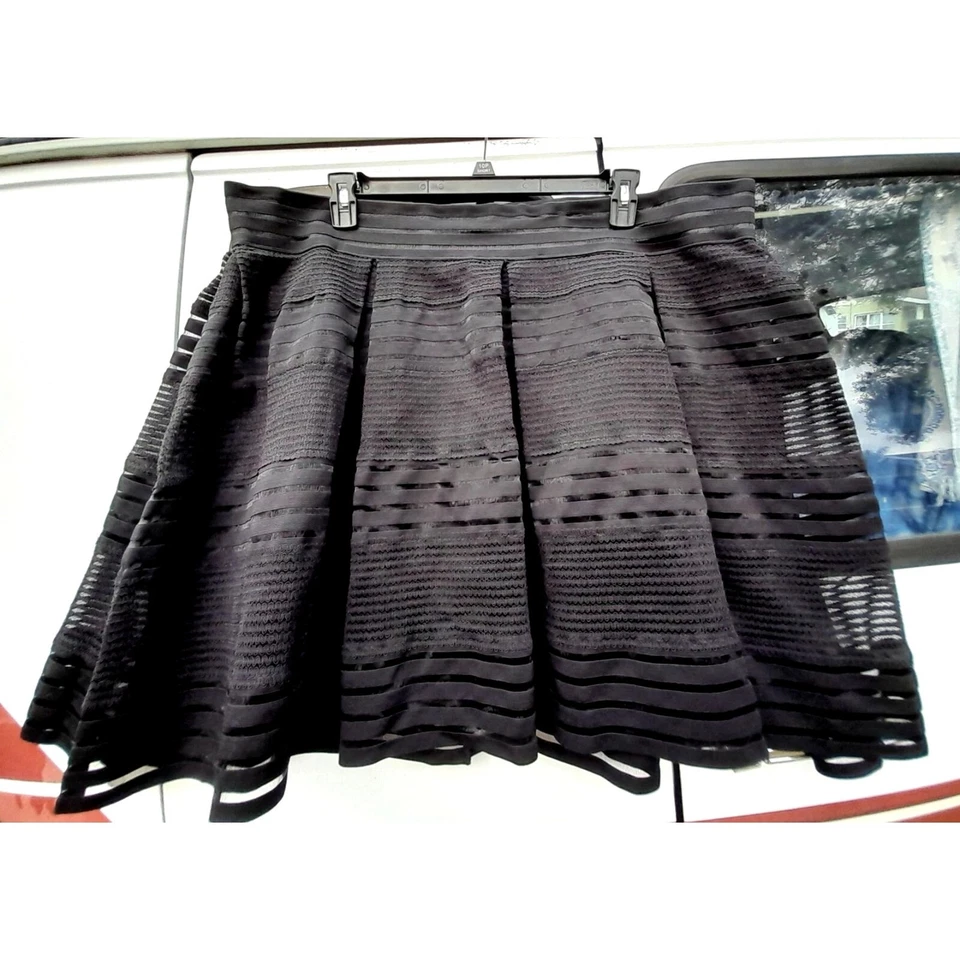 Torrid Mesh A-Line Pleated Whimsigoth Sheer Y2K Night Out Sz 4X Witchy Skirt  - Image 2 of 4