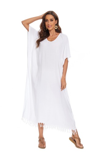 Beautybatik Women Caftan Solid Loungewear Maxi Plus Size Long Dress XL to 4X - Picture 80 of 104