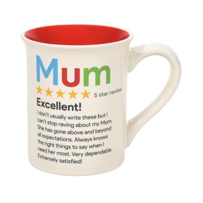 Amazing Mum 5* Review Steinzeug Tee Kaffee Becher Mutter Geschenkbox Unser Name ist Schlamm