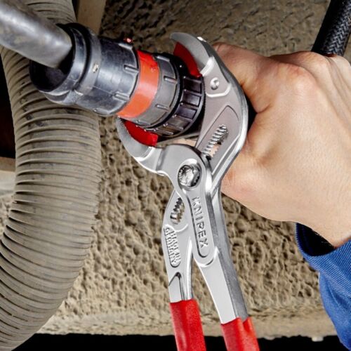 Knipex QUALITY CHROME Cobra 250mm Pipe Connector Siphon Gripping Pliers 8113250 - Picture 11 of 11