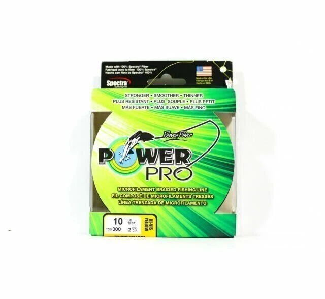 Fil De Pêche Tressé Power Pro Spectra, Jaune Fluo, 300YD/10LB - Photo 4/4