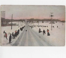 Montreal Canada 1909 postcard  The Park Toboggan slide Montreal