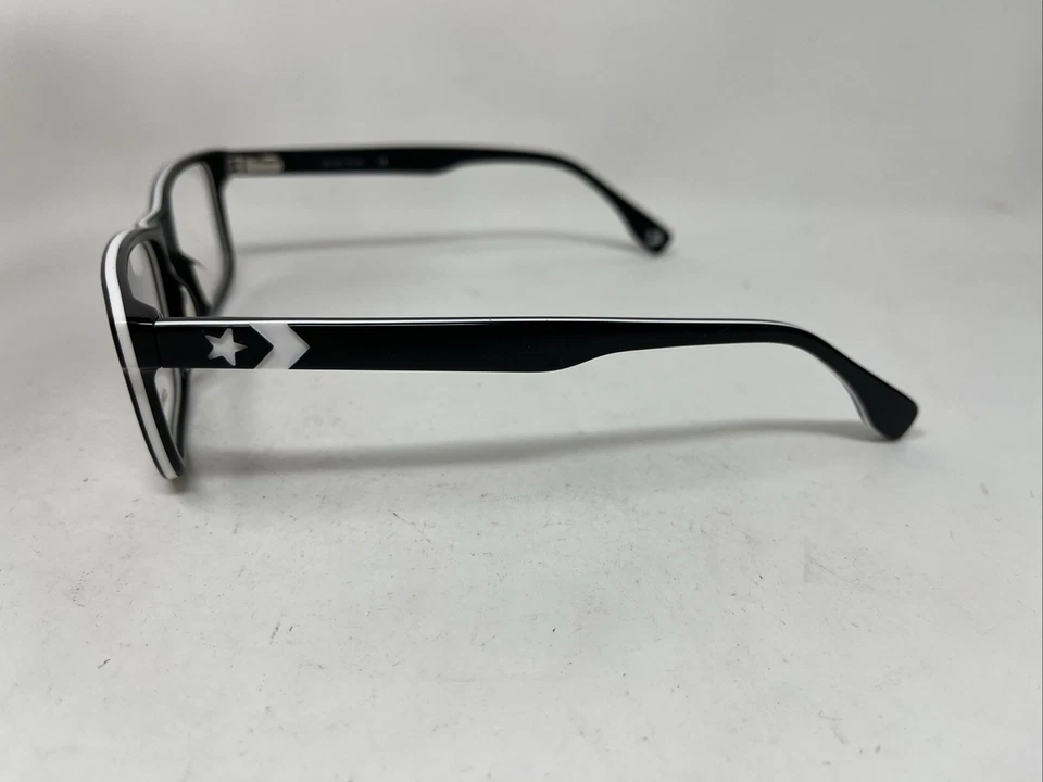 CONVERSE EYEWEAR Q320 BLACK WHITE 55-17-145 FLEX HINGE EYEGLASSES DP34 - Image 2 of 4
