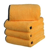 4 Pcs Microfiber Cleaning Cloth Soft Car Towel Auto Drying Care 16"x24"