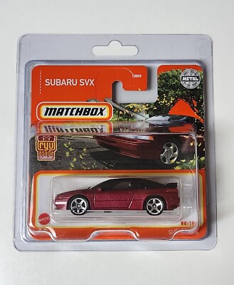 2021 Matchbox Maroon Subaru SVX #88 Short Card Ryu Asada 1:64 Collectible