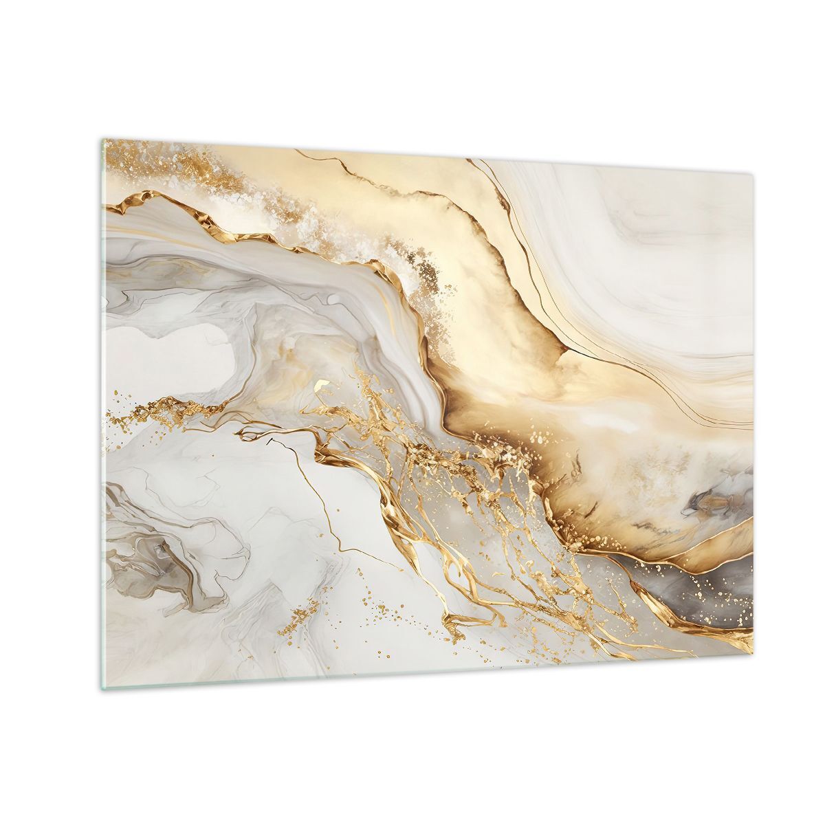Quadro su Vetro 70x50cm Marmo Fascino Elegante Stampe Immagini Moderni Murale
