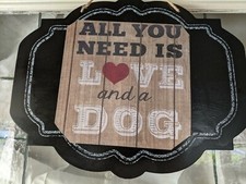 Wood Dog Sign