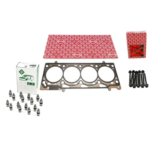 Zylinderkopfdichtung+Schrauben+Hydros FüR VW 1.6 16V INA Elring 476.412 057.220-image