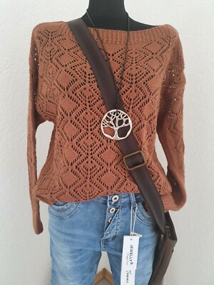 ITALY  PULLOVER carmel onesize  ITALY   TRAUM TRENDY