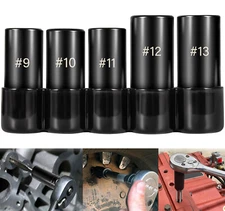 5pcs 71670 Large Tap Socket Set Fit 5/8", 11/16", 3/4", 7/8" & 1" (16-25mm) Taps
