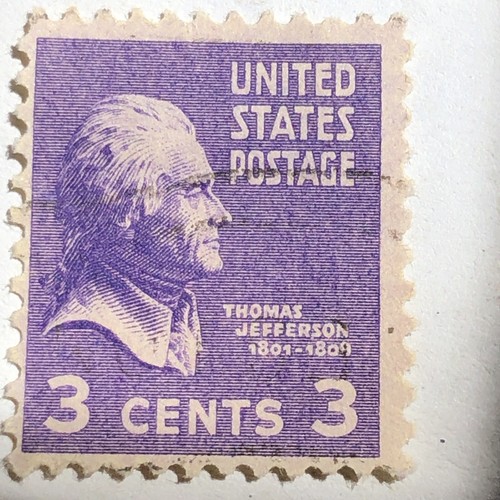 Rare Thomas Jefferson stamp 3 cents - Picture 1 of 6