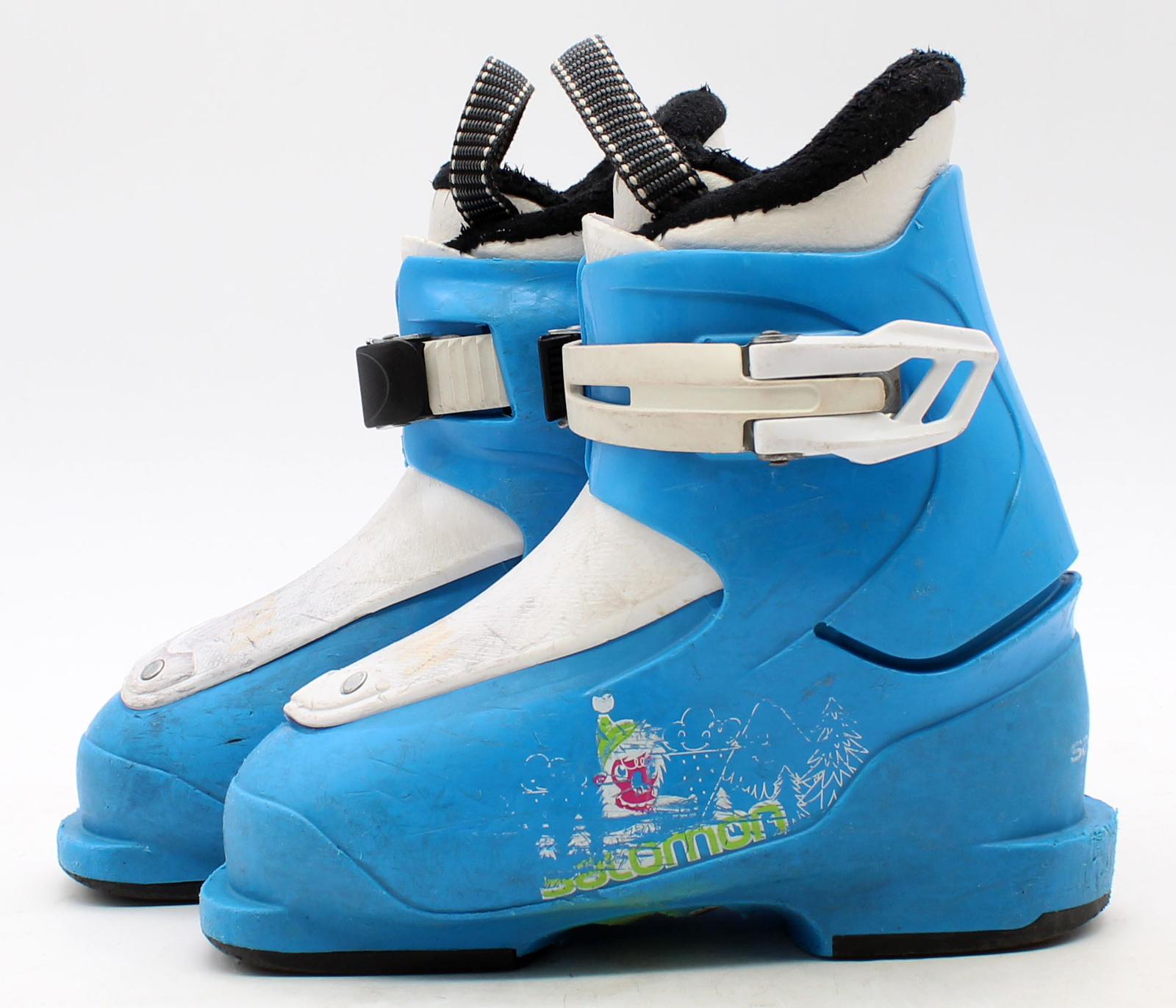 Scarponi da sci bambino Salomon T1 taglia 11 Mondo 17 usati