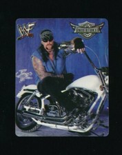 2001 WWF Wrestling vending machine sticker Undertaker on motorcycle swsw6