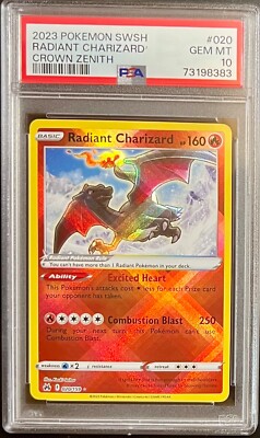 【PSA10】N HOLO PSA 10 Radiant Charizard 2023 #20 Pokemon Crown Zenith