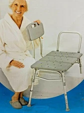 Walgreens Transfer Bench ~Bath Safety ~Tool-free Assembly ~Supports Up To 400Lbs